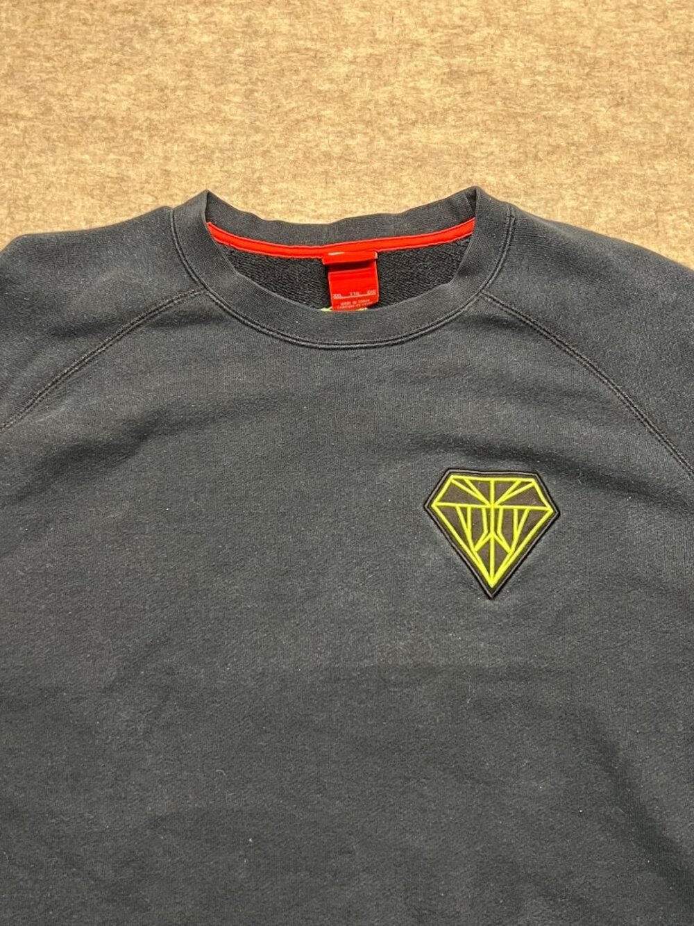 Nike Kobe Bryant Carpe Diem Diamond Crewneck Sweatshirt Basketball Mamba XXL - Picture 2 of 10